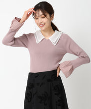画像をギャラリービューアに読み込む, シアーダブル衿2wayニット/MM448309