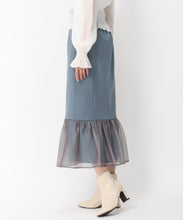 画像をギャラリービューアに読み込む, 異素材切替フレアスカート/MM447207