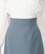 画像をギャラリービューアに読み込む, 異素材切替フレアスカート/MM447207