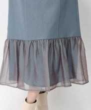 画像をギャラリービューアに読み込む, 異素材切替フレアスカート/MM447207