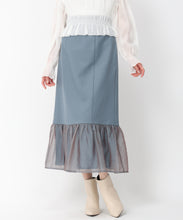 画像をギャラリービューアに読み込む, 異素材切替フレアスカート/MM447207