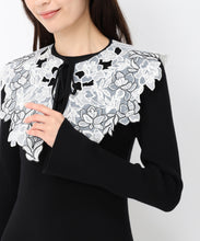 画像をギャラリービューアに読み込む, 【10月上旬発売予定/WEB先行予約販売】レース襟ロングニットワンピース/MM447408