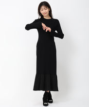 画像をギャラリービューアに読み込む, 【10月上旬発売予定/WEB先行予約販売】レース襟ロングニットワンピース/MM447408
