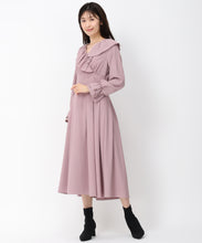 画像をギャラリービューアに読み込む, カシュクールラッフルワンピース/MM447413 (ピンク)