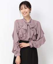 画像をギャラリービューアに読み込む, フリルボウタイブラウス/MM448101