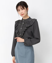 画像をギャラリービューアに読み込む, ピンタックレースフリルブラウス/MM448102