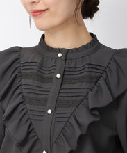 画像をギャラリービューアに読み込む, ピンタックレースフリルブラウス/MM448102