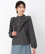 画像をギャラリービューアに読み込む, ピンタックレースフリルブラウス/MM448102