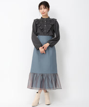 画像をギャラリービューアに読み込む, ピンタックレースフリルブラウス/MM448102