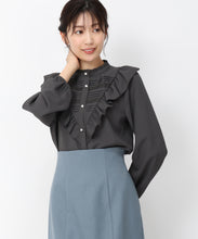 画像をギャラリービューアに読み込む, ピンタックレースフリルブラウス/MM448102