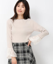 画像をギャラリービューアに読み込む, 【10月上旬発売予定/WEB先行予約販売】ブライトバルーンスリーブニット/MM448311 (ベージュ)