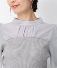 画像をギャラリービューアに読み込む, ボウタイビスチェドッキングニット/MM448312