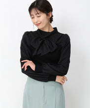 画像をギャラリービューアに読み込む, ボウタイビスチェドッキングニット/MM448312 (ブラック)