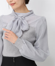 画像をギャラリービューアに読み込む, ボウタイビスチェドッキングニット/MM448312