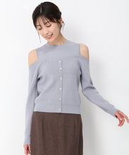 画像をギャラリービューアに読み込む, 肩開きレイヤード風ニット/MM448316