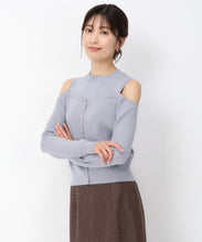 画像をギャラリービューアに読み込む, 肩開きレイヤード風ニット/MM448316