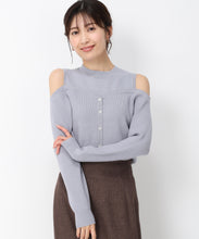 画像をギャラリービューアに読み込む, 肩開きレイヤード風ニット/MM448316