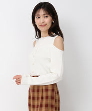 画像をギャラリービューアに読み込む, 肩開きレイヤード風ニット/MM448316