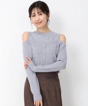 画像をギャラリービューアに読み込む, 肩開きレイヤード風ニット/MM448316