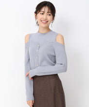 画像をギャラリービューアに読み込む, 肩開きレイヤード風ニット/MM448316