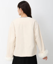 画像をギャラリービューアに読み込む, 【10月上旬発売予定/WEB先行予約販売】ポケットファー付きコクーンショートコート