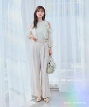 画像をギャラリービューアに読み込む, 【予約販売/3月上旬発売予定】オープンショルダーフリルブラウス/MM618105