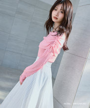 画像をギャラリービューアに読み込む, シアーシャーリングケープニット/MM618304