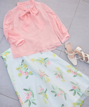 画像をギャラリービューアに読み込む, ボタニカルオーガンジーフラワースカート/MM617203