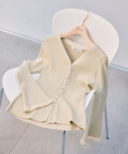 画像をギャラリービューアに読み込む, ラメシアーペプラムカーディガン/MM618402