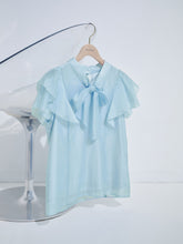 画像をギャラリービューアに読み込む, シアーフリルボウタイブラウス/MM528105