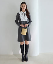 画像をギャラリービューアに読み込む, フリルブラウスミニワンピース/MM447404