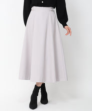 画像をギャラリービューアに読み込む, サイドバックルフレアスカート/MM447217 (ライトグレー)