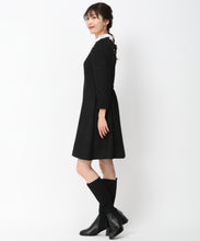 画像をギャラリービューアに読み込む, レース襟ミニツイードワンピース /MM447418