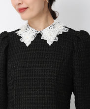 画像をギャラリービューアに読み込む, レース襟ミニツイードワンピース /MM447418