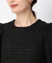 画像をギャラリービューアに読み込む, レース襟ミニツイードワンピース /MM447418