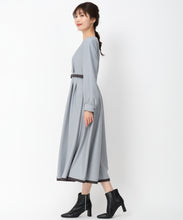 画像をギャラリービューアに読み込む, 配色長袖シャツワンピース/MM447423