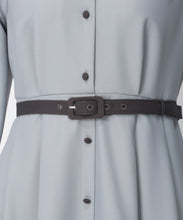 画像をギャラリービューアに読み込む, 配色長袖シャツワンピース/MM447423