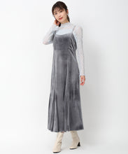 画像をギャラリービューアに読み込む, ベロアキャミワンピース/MM447424 (グレー)