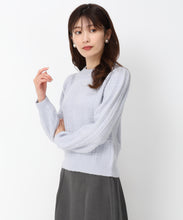 画像をギャラリービューアに読み込む, ラメフラッフィーチェック柄ハイネックニットMM448322