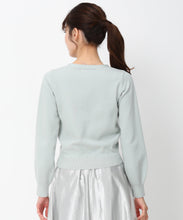 画像をギャラリービューアに読み込む, ビジュー釦Vネックカーデ/MM448405