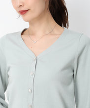 画像をギャラリービューアに読み込む, ビジュー釦Vネックカーデ/MM448405