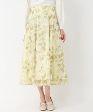 画像をギャラリービューアに読み込む, インクフラワーメッシュスカート/MM517201 (イエロー)