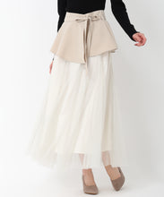 画像をギャラリービューアに読み込む, カバーベルト付きチュールスカート/MM517205