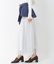 画像をギャラリービューアに読み込む, カバーベルト付きチュールスカート/MM517205
