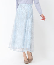 画像をギャラリービューアに読み込む, スパンコールコード刺繍レーススカート/MM517206