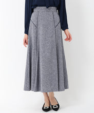 画像をギャラリービューアに読み込む, ツイード風パイピングスカート/MM517209 (ネイビー)