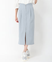 画像をギャラリービューアに読み込む, フロントジップタイトスカート/MM517210 (グリーン)