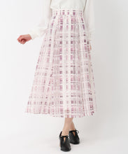 画像をギャラリービューアに読み込む, シアーチェックフレアスカート/MM517217