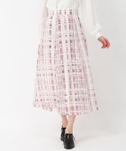 画像をギャラリービューアに読み込む, シアーチェックフレアスカート/MM517217