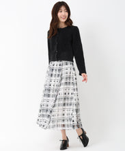 画像をギャラリービューアに読み込む, シアーチェックフレアスカート/MM517217